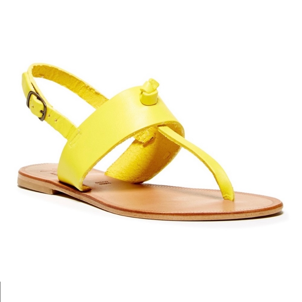 Joie A La Plage Bastia Leather Thong Sandals Size 7 Made in Italy